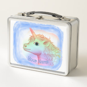 Lightning Unicorn  Metal Lunch Box
