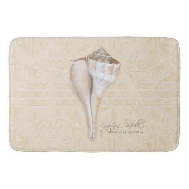 Lightning Welk Beach Ocean Seashore Coastal Decor Bath Mat (Front)
