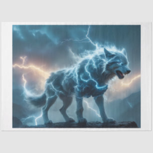 Lightning Wolf Tissue Paper