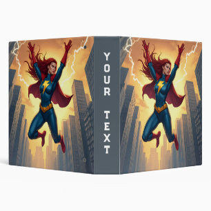 Lightning Woman Superhero Binder