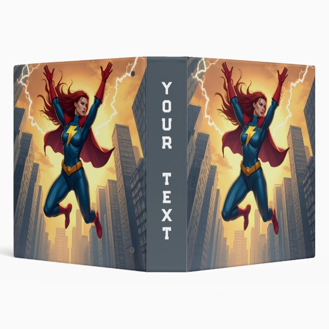 Lightning Woman Superhero Binder (Background)