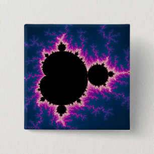 Lightningbrot - Fractal 2 Inch Square Button