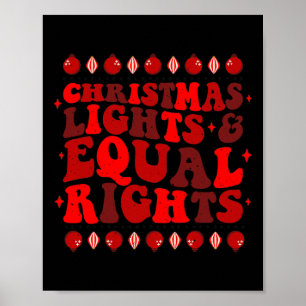 Lights & Equal Rights Feminist Pajama Pro-choi Poster