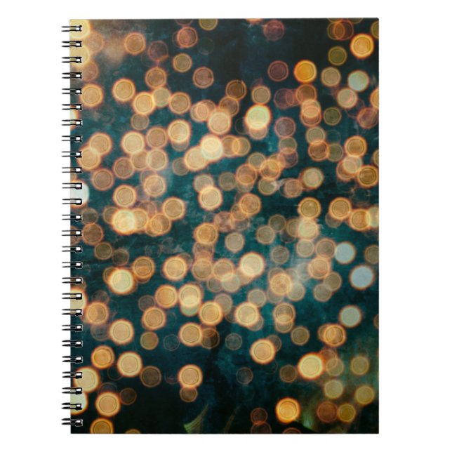 lights backgroundabstract, background, black, blur notebook (Front)