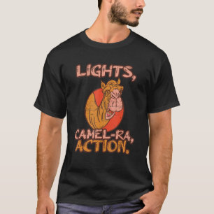 Lights Camel Ra Action Camel Humps Desert Animal F T-Shirt