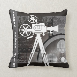 Lights, Camera, Action 16x16 Pillow