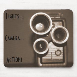 Lights Camera Action Mouse Pad