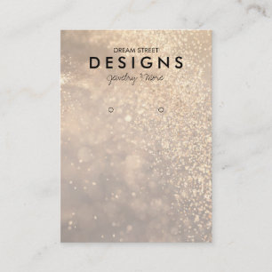 Lights Glitter Instagram Earring Display Card
