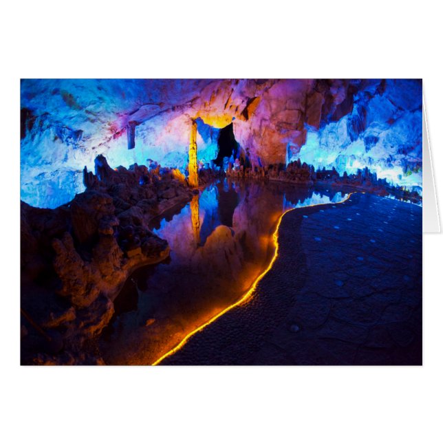 Lights in Reed Flute Cave, China (Front Horizontal)