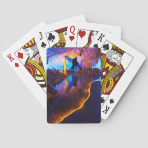Lights in Reed Flute Cave, China Playing Cards
