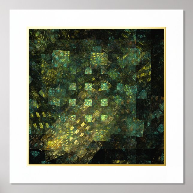 Lights in the City Abstract Art Foil Prints (Front)
