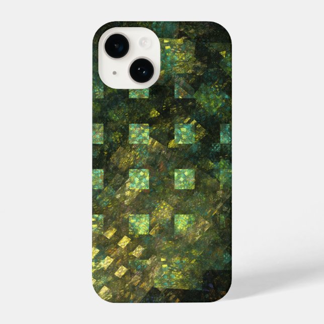 Lights in the City Abstract Art iPhone Case (Back)