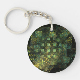 Lights in the City Abstract Art Keychain