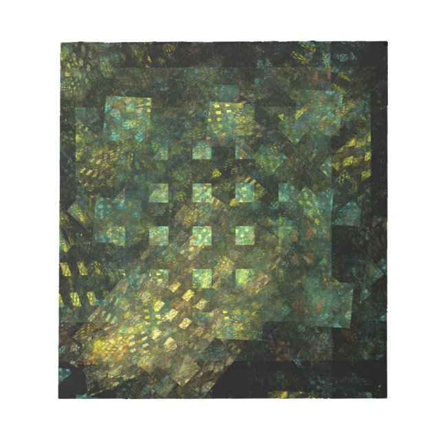 Lights in the City Abstract Art Notepad (Front)