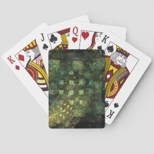 Lights in the City Abstract Art Playing Cards