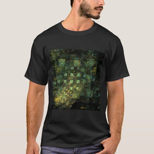 Lights in the City Abstract Art T-Shirt (Front)