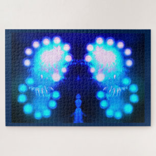 Lights in the night sky art jigsaw puzzle