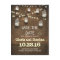 lights & mason jars rustic SAVE THE DATE postcard