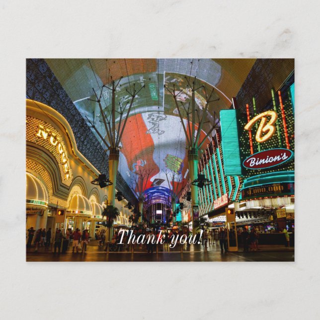 Lights Of Fremont Street Postcard (Front)