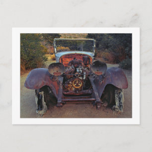 " Lights Out - Flat Head V-8 Powered " Postcard