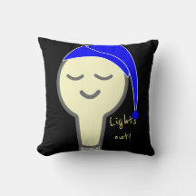 Lights Out Light Bulb Pillow