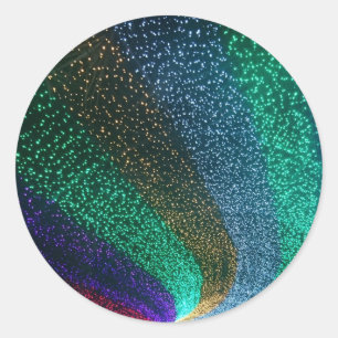 Lights Round Sticker