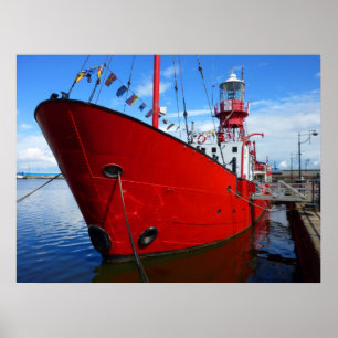 Lightship, Cardiff Bay, Cardiff, Wales Poster