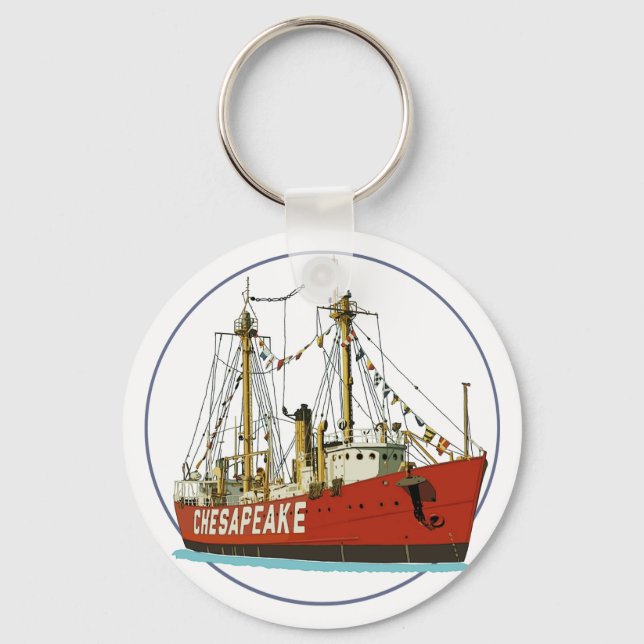 Lightship Chesapeake Keychain (Front)