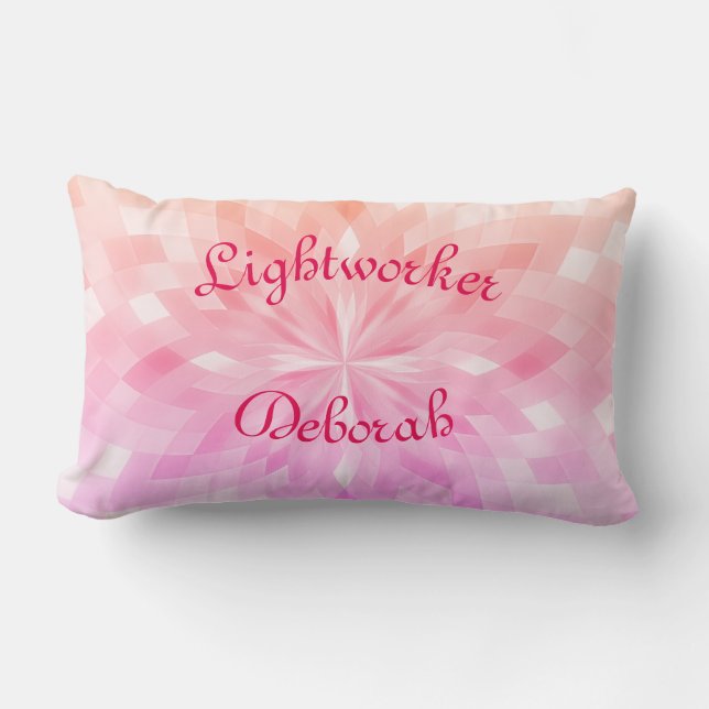 Lightworker Name Lumbar Pillow (Front)