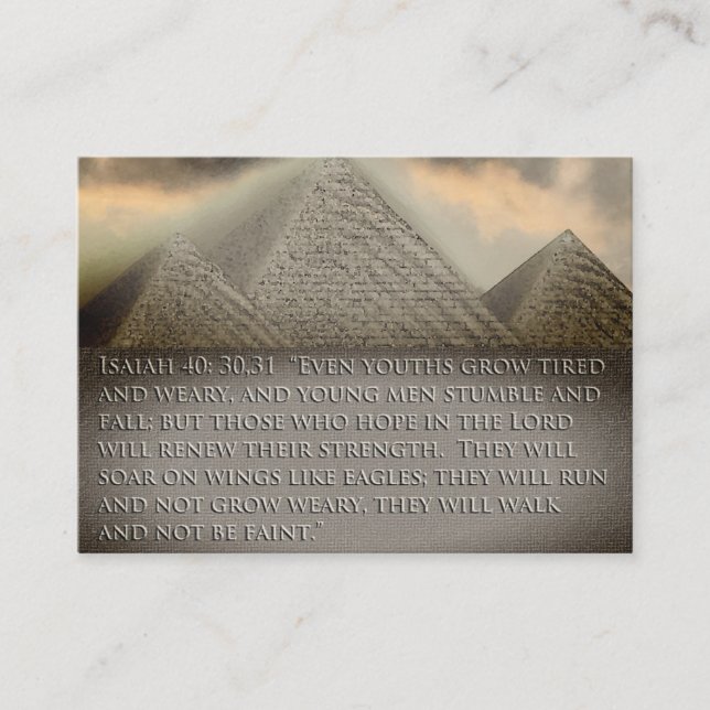 Lightworker Pyramid Spiritual Business Cards (Front)