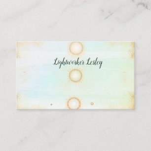 Lightworker Reiki Healer Sun business cards