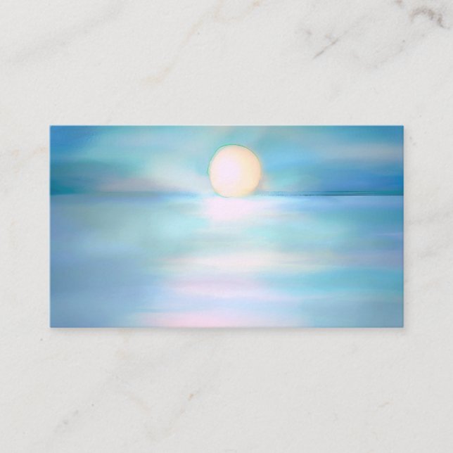 Lightworker Sunset Cartes de visite spirituels (Devant)