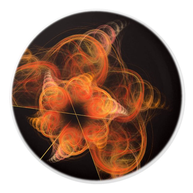 Lightworks Abstract Art Ceramic Knob (Front)