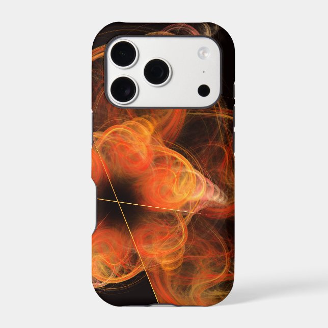 Lightworks Abstract Art Fractal of Fiery Energy (Back)