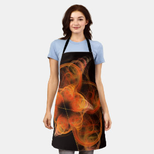 Lightworks Abstract Art Fractal of Fiery Energy Apron