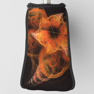 Lightworks Abstract Art Fractal of Fiery Energy Golf Head Cover