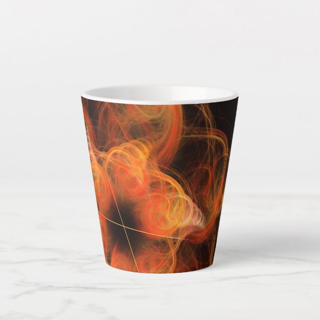 Lightworks Abstract Art Latte Mug (Front)