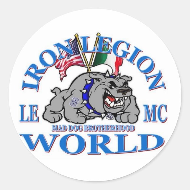LIGION DE FER LEMC MAD CHIEN BROTHERHOOD STICKER (Devant)