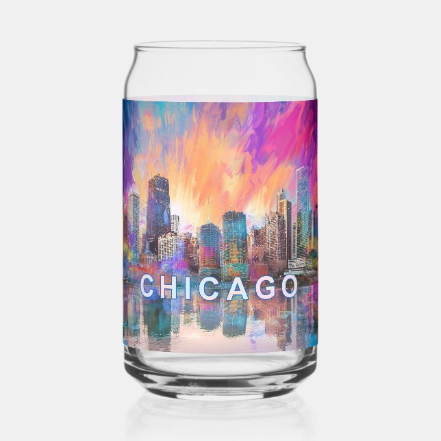 Ligne aérienne colorée de Chicago (Verso)