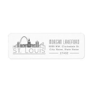 Ligne aérienne stylisée de Saint-Louis