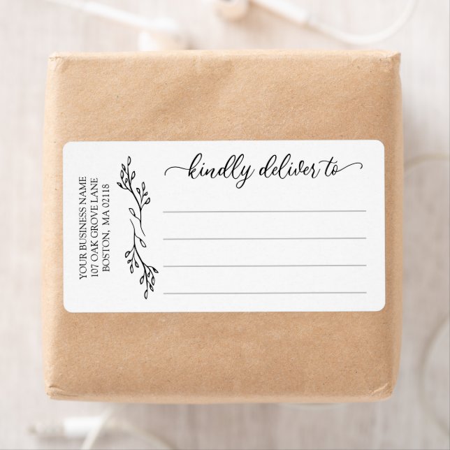 Ligne Art Greenery Business Livrer (En situation)