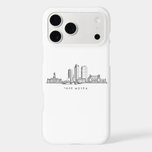 Ligne artistique minimaliste de la skyline de Fort