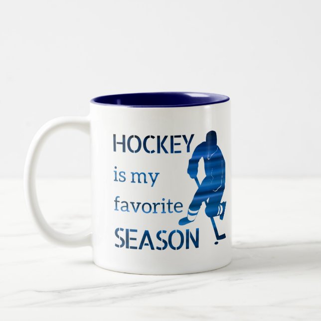 Ligne bleue de la saison préférée de la Mug de hoc (Gauche)
