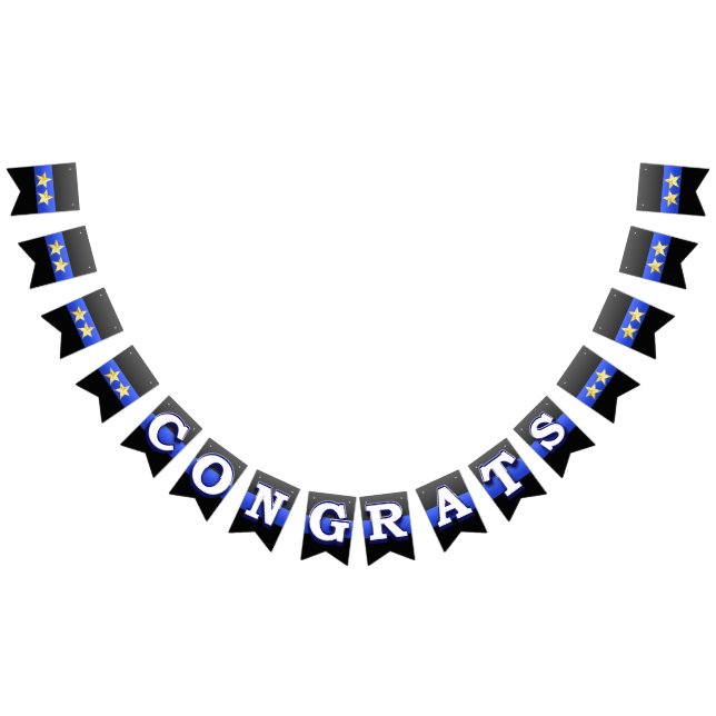 Ligne Bleue Mince Drapeaux de promotion en chef (Tout)