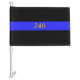 Ligne Bleue Mince Police Funérailles Drapeau perso