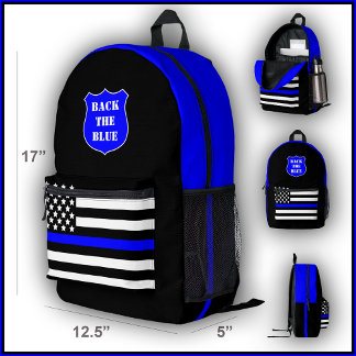 [Ligne Bleue Mince] Retourner le sac à dos de la p