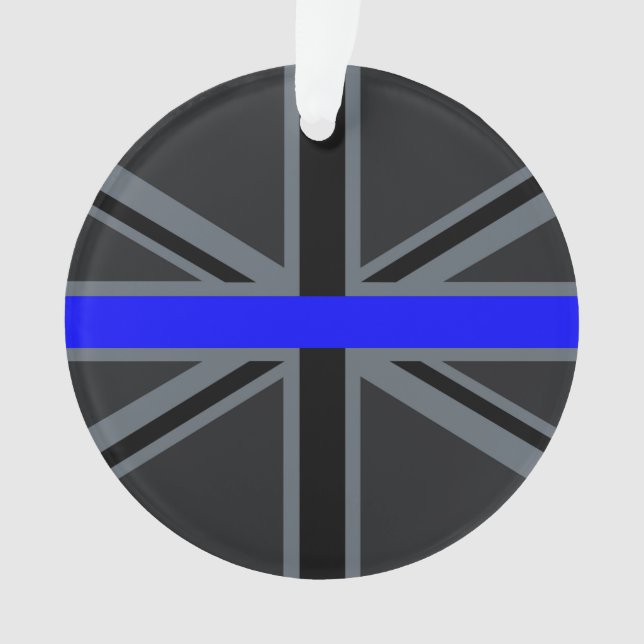 Ligne bleue mince Union Jack (devant)