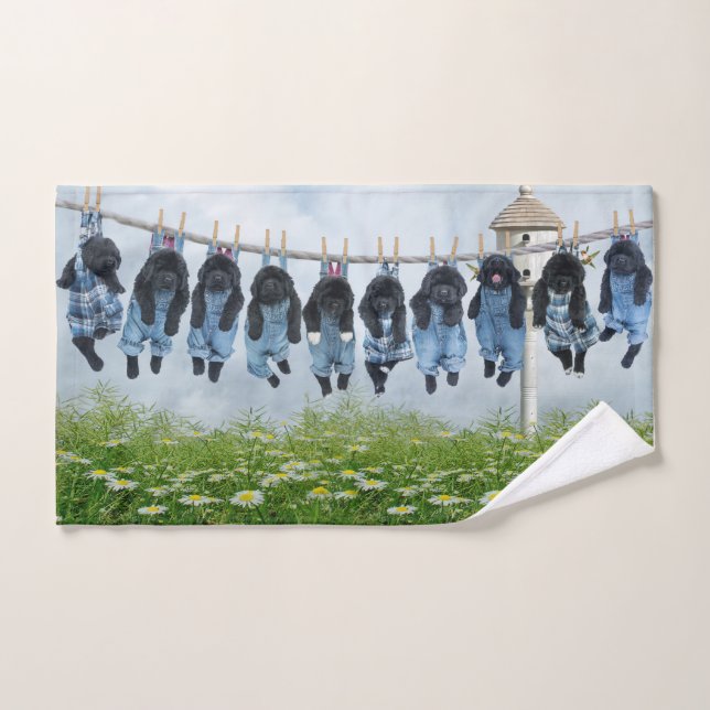 Ligne chiots d'ours de Notta (Serviette à main)