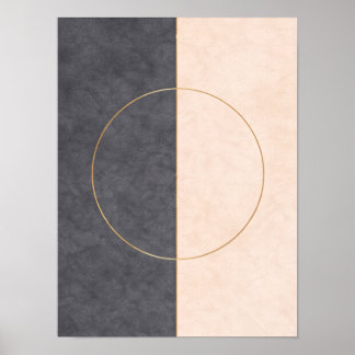 Ligne circulaire scandinave - Art mural - Impressi