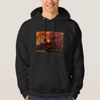 Ligne d'arbre de chute sweat - shirt à capuche